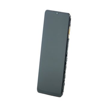 Display LCD Cu Touch Profesional, Pentru Samsung A12 2021, A127, Cadru Negru Original