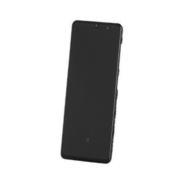 Display LCD Cu Touch Profesional, Pentru Samsung A41 A415f, Cadru Negru Original
