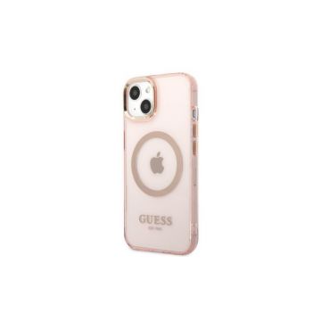 Guess Pink Gold Translucent MagSafe iPhone 13 Pro Max Case