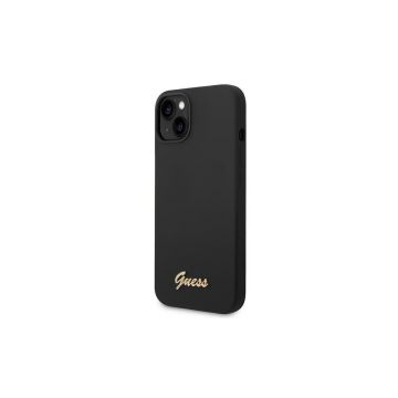 Husa neagră pc silicon Guess pentru iPhone 14 Plus 6,7