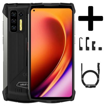 Pachet telefon mobil Ulefone Power Armor 13 + Endoscop Ulefone E1, 4G, DotDisplay 6.81 , 8GB RAM, 256GB ROM, Android 11, 13200mAh, Dual SIM