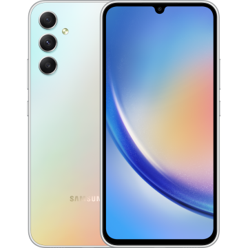 Samsung Telefon mobil Samsung Galaxy A34, Dual SIM, 8GB RAM, 256GB, 5G, Argintiu