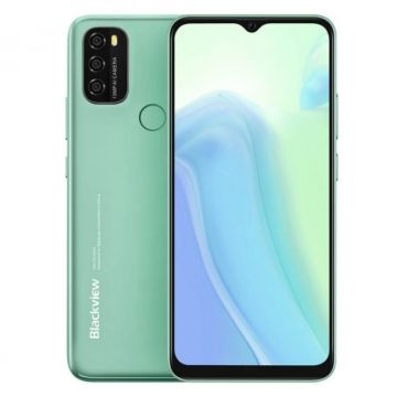 Telefon mobil Blackview A70 Pro Verde, 4G, IPS 6.517 Waterdrop, 4GB RAM, 32GB ROM, Android 11, Unisoc T310 QuadCore, 5380mAh, Dual SIM
