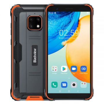 Telefon mobil Blackview BV4900 Pro Orange, 4G, IPS 5.7 , 4GB RAM, 64GB ROM, Android 12, Helio P22 OctaCore, NFC, 5580mAh, Dual SIM