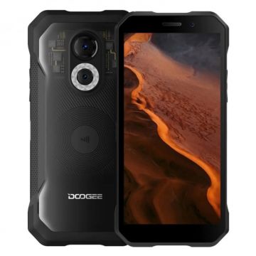 Telefon mobil Doogee S61 Pro Transparent, 4G, IPS 6.0 , Capac spate detasabil, 6GB RAM, 128GB ROM, Android 12, Helio G35, 5180mAh, Dual SIM