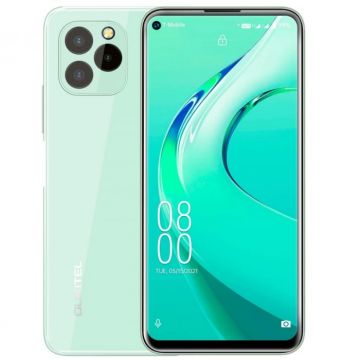 Telefon mobil Oukitel C21 Pro Verde, 4G, INCELL 6.39 Hole-Punch, 4GB RAM, 64GB ROM, Android 11, Helio P22 OctaCore, 4000mAh, Dual SIM