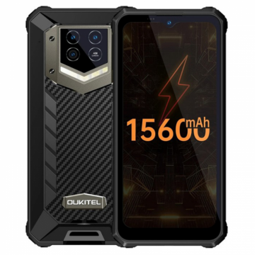 Telefon mobil Oukitel WP15S Negru, Dual 4G, IPS 6.52 , 4GB RAM, 64GB, Android 11, Dimensity 700 OctaCore, NFC, IP68, 15600mAh, Dual SIM