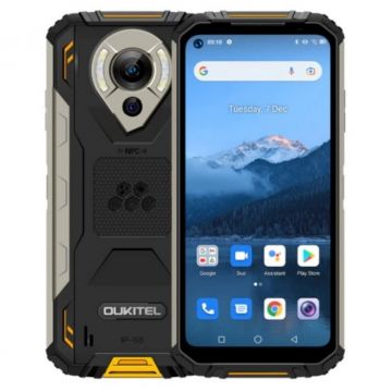 Telefon mobil Oukitel WP16 Orange, 4G, 6.39 HD+, 8GB RAM LPDDR4X, 128GB ROM UFS, Android 11, Helio P60, NFC, IP68, 10600mAh, Dual SIM