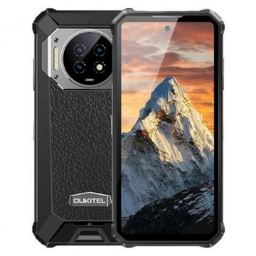 Telefon mobil Oukitel WP19 Negru Resigilat, 4G, 6.78 FHD+ 90Hz, 8GB RAM, 256GB ROM, Android 12, MediaTek G95, 21000mAh 27W, Power bank, NFC