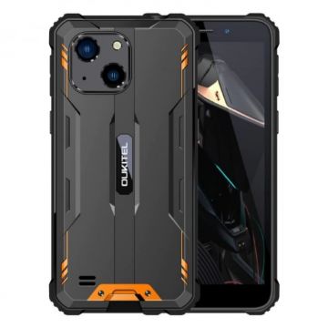 Telefon mobil Oukitel WP20 Pro Orange, 4G, 5.93 HD+, 4GB RAM, 64GB ROM, Android 12, Helio A22 QuadCore, NFC, IP68, 6300mAh, Dual SIM