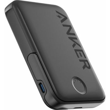 Anker Baterie externa magnetica wireless Anker 322 MagGo, 5000 mAh, 7.5W, pentru seria iPhone 12/13/14