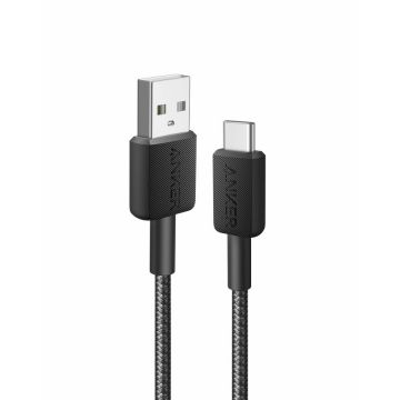 Anker Cablu Anker 322 USB-C la USB-A 0.9 metri, Negru