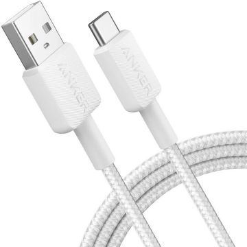 Anker Cablu Anker 322 USB-C la USB-A 1.8 metri Alb