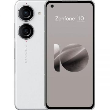 Asus Telefon Mobil Asus Zenfone 10, Procesor Qualcomm SM8550-AB Snapdragon 8 Gen 2 Octa-Core, Super AMOLED 5.92, 8GB RAM, 256GB Flash, Camera Duala 50 + 13 MP, Wi-Fi, 5G, Dual SIM, Android, Alb