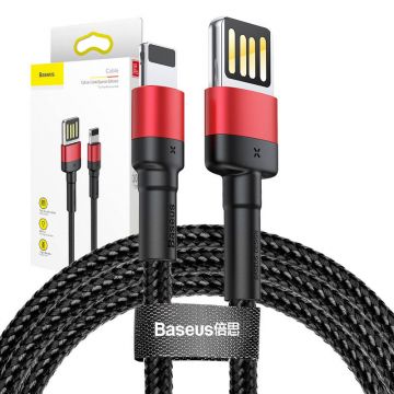 Baseus Cable Cafule Double-sided USB 2.4A 1m (Black+Red)