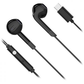 Casti Microfon Cu Fir Negru