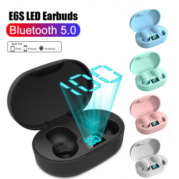 E6s Pink Bluetooth Earphone - 10m distance, 3 hours playtime