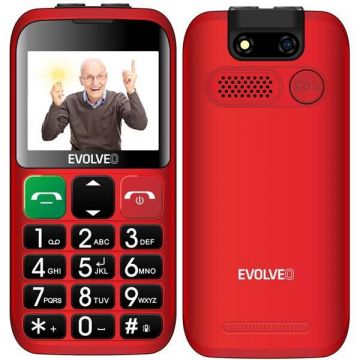 Evolveo Telefon mobil EVOLVEO EasyPhone EP850 pentru seniori, rosu