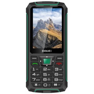 Evolveo Telefon mobil EVOLVEO StrongPhone W4, Dual SIM, 2G, IP68, Negru-Verde