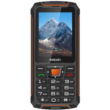 Evolveo Telefon mobil EVOLVEO StrongPhone Z6, Dual SIM, 2G, IP68, Negru-Portocaliu