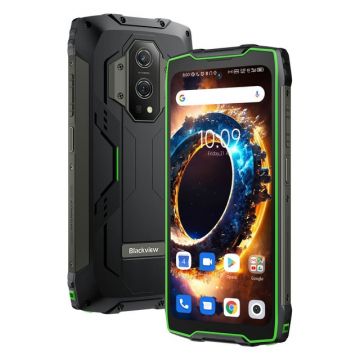 Telefon mobil Blackview BV9300 Verde, 4G, 6.7 FHD+ 120Hz, 12GB+ 9GB RAM, 256GB+1TB ROM, Android 12, NFC, 15080mAh, Dual SIM