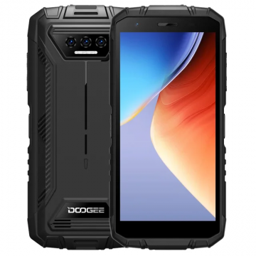 Telefon mobil Doogee S41 Max Negru, 4G, IPS 5.5 , 16GB RAM(6GB+10GB extensibil), 256GB ROM, 13MP+8MP, Android 13, T606 Octa Core, GPS, NFC, 6300mAh, DualSIM