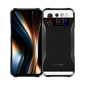 Telefon mobil Doogee V20S Black, 5G, Dual Display (6.43 + 1.58 ) Amoled FHD+, 32GB RAM (12GB + 20GB extensibili), 256GB ROM, 50MP, Android 13, Dimensity 6020, NFC, OTG, 6000mAh, 33W, Dual SIM