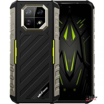 Telefon mobil Ulefone Armor 22 Verde, 4G, IPS 6.58 120Hz, 64MP, Night Vision, 16GB RAM (8GB + 8GB extensibili), 128GB ROM, Helio G96, NFC, Dual SIM