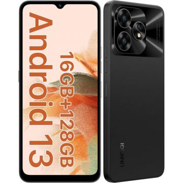 Telefon mobil UMIDIGI A15C Graphite Black, 4G, 6.7 FHD, 16GB RAM (8+8), 128GB ROM, Android 13, Unisoc T606, NFC, Dual SIM, 5000mAh