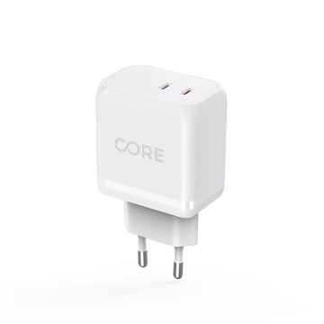 Wall Charger Forever Core Smart PD 2xUSB-C 45W Profesional