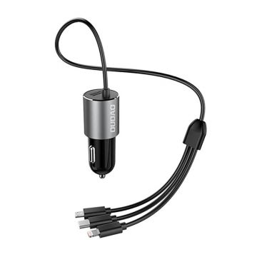 Car Charger Dudao R5ProN - Fast Charging & Triple Cable