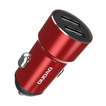 Dudao R6S Car Charger, 2x USB, Red, 3.4A