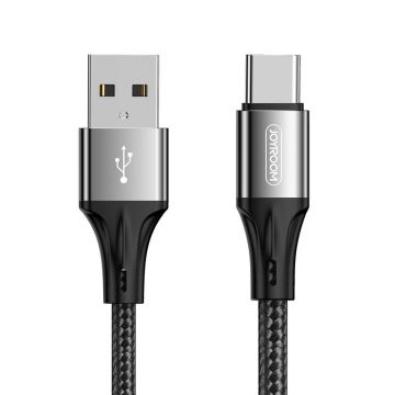 Black Charging Cable USB-A Type C 1m Joyroom