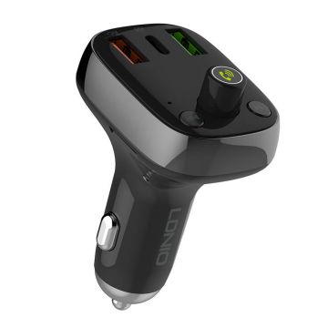 LDNIO Bluetooth FM Transmitter + USB-C Cable - High-quality, Fast Charging