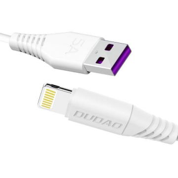 Dudao L2L 5A USB-Lightning Cable, 2m (White)