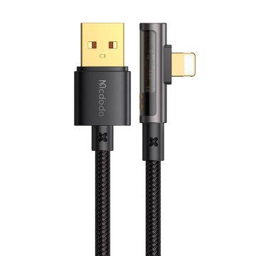 Angle USB to Lightning Prism Cable Mcdodo CA-3510, 1.2m (black)