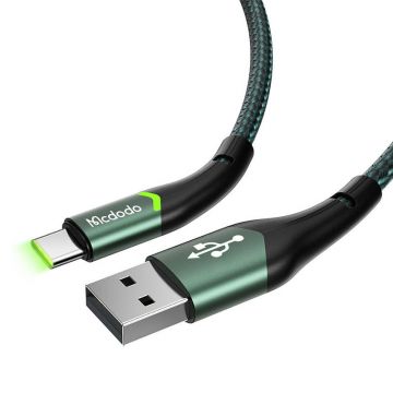 USB to USB-C Mcdodo Magnificence CA-7961 LED 1m Cable (Green)