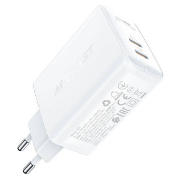 Acefast A29 Charger - 50W, 2x USB-C, White