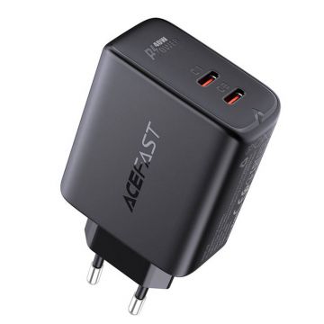 Charger Acefast A9, 2x USB-C, PD 40W, Black