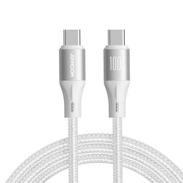 Joyroom Light-Speed USB-C to USB-C Cable, 100W, 1.2m (White)
