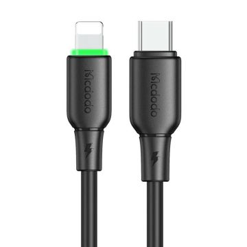 USB-C to Lightning Mcdodo Cable with LED Light - Black