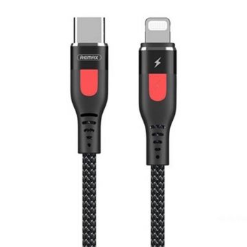 Cablă USB-C Lightning Remax Lesu Pro, 1m (Black)