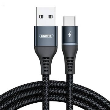 Remax Colorful USB-C Cable, 1m, 2.4A (Black)