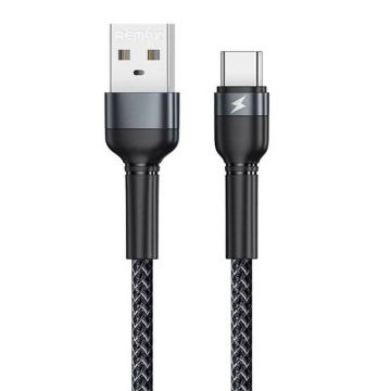Fast Charging USB-C Cable Remax Jany Alloy, 1m, 2.4A (Black)