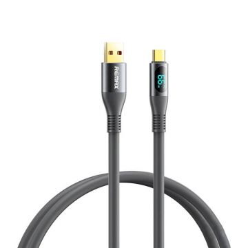 Cable USB-C Remax Zisee, RC-030, 66W (Grey) - Durable and Fast Charging