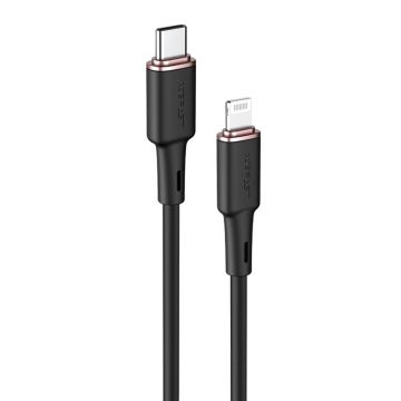 Cable USB-C to Lightning Acefast C2-01, 30W, Mfi, 1.2m (black) (USB-C to Lightning) Acefast C2-01 Cable - 30W, Mfi, 1.2m (black) Acefast C2-01 Cable: USB-C to Lightning, 30W, Mfi, 1.2m (black) USB-C to Lightning Cable Acefast C2-01, 30W, Mfi, 1.2m (black