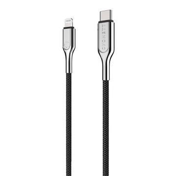 Cable USB-C to Lightning Cygnett Armoured 12W 1m (Black)(preluat din titlul original in format reformulat)