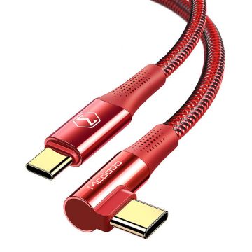 USB-C to USB-C Mcdodo CA-8321 100W 90-degree 1.2m Cable (Red)