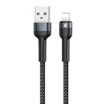 Remax Jany Alloy Cable USB, 1m, 2.4A (Black)