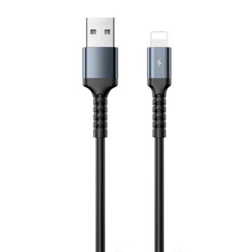 Remax Kayla II - Cablu USB-Lightning, negru, 1m